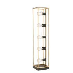 Obrázek pro produkt Stojací lampa Piantana Kimera, černá/zlatá, 5 x E27, 20 x 20 x 200 cm - FANEUROPE