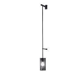Obrázek pro produkt Nástěnné svítidlo King, černé, 1 x E27, 10 x 18 x 120 cm - FANEUROPE