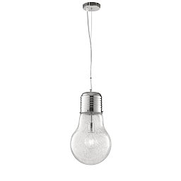 Obrázek pro produkt Závěsné svítidlo Žárovka, chromové, 1 x E27, 30 x 120 cm - FANEUROPE