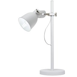 Obrázek pro produkt Stolní lampa Lume Legend, bílé/niklové, 1 x E27, 38 x 61 cm - FANEUROPE