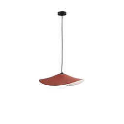 Obrázek pro produkt Závěsné svítidlo Lenglen oranžový filc, kabel 2 m, stínidlo 50 cm, 1 x E27 - FANEUROPE