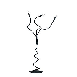 Obrázek pro produkt Stojací lampa Piantana Lover, černá, 3 x E14, 120 x 165 cm - FANEUROPE