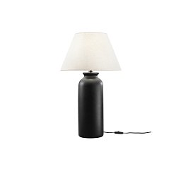 Obrázek pro produkt Stolní lampa Madiba černá keramika, průměr 40,6 x výška 68,5 cm - FANEUROPE