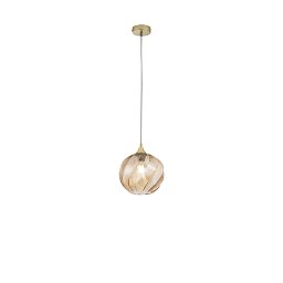 Obrázek pro produkt Závěsné svítidlo Majesty (ambra sklo) 1 x E27, 23 x 230 cm - FANEUROPE