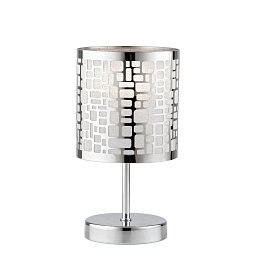 Obrázek pro produkt Stolní lampa Lume Maya, chromové, 1 x E14, 13 x 13 x 19 cm - FANEUROPE