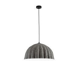 Obrázek pro produkt Závěsné svítidlo Midi filc šedý/bílý, kabel 2 m, stínidlo 53 cm, 1 x E27 - FANEUROPE