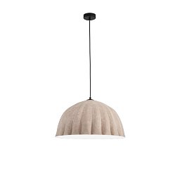 Obrázek pro produkt Závěsné svítidlo Midi filc kaki/bílý, kabel 2 m, stínidlo 53 cm, 1 x E27 - FANEUROPE