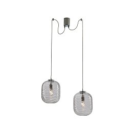 Obrázek pro produkt Závěsné svítidlo NEREIDE, průhledné, 1 x E27, 25 x 25 x 283 cm - FANEUROPE