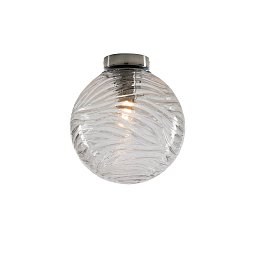 Obrázek pro produkt Stropní svítidlo NEREIDE, průhledné, 1 x E27, 30 x 30 cm - FANEUROPE
