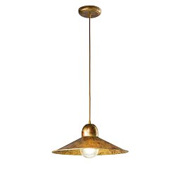 Obrázek pro produkt Závěsné svítidlo ORLEANS, zlatá/OCRA, 1 x E27, 39 x 120 cm - FANEUROPE