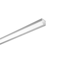 Obrázek pro produkt Profil NEWYORK, stříbrný, opálový difuzor včetně krytek, 100x2,6x2,1 cm - FANEUROPE