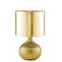 Obrázek pro produkt Stolní lampa Lumetto Pulsar zlatá, patice E27+E14, 22 x 22 x 35 cm - FANEUROPE