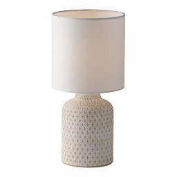 Obrázek pro produkt Stolní lampa Lumetto Ravello bílá, patice E14, 15 x 32 cm - FANEUROPE
