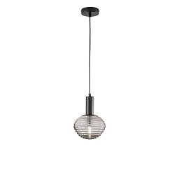 Obrázek pro produkt Závěsné svítidlo Ripple černá, patice E27, 18 x 18 x 150 cm - FANEUROPE