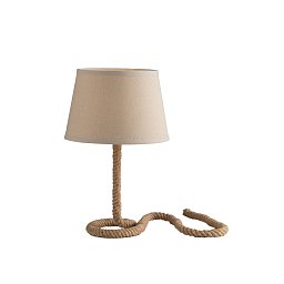 Obrázek pro produkt Stolní lampa Lume Rope černá, patice E27, 30 x 48 cm - FANEUROPE