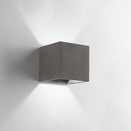 Obrázek pro produkt Nástěnné svítidlo Rubik betonové, patice G9, 11,5 x 11,5 x 11,5 cm - FANEUROPE