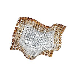 Obrázek pro produkt Stropní přisazené svítidlo Rumba průhledná/jantarová, 4xG9, 44 x 44 x 12 cm - FANEUROPE