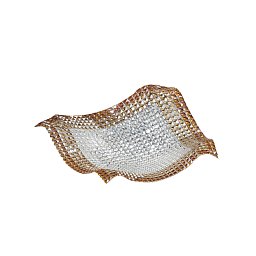 Obrázek pro produkt Stropní přisazené svítidlo Rumba průhledná/jantarová, 9xG9, 72 x 72 x 16 cm - FANEUROPE