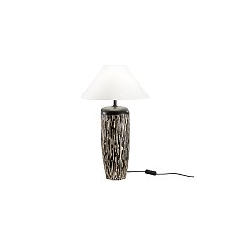 Obrázek pro produkt Stolní lampa Savana (hnědá + bílá keramika) 1 x E27, pr. 35 x 61 cm - FANEUROPE