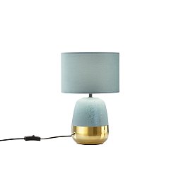 Obrázek pro produkt Stolní lampa LUME SIOUX zelená Pavone/zlatá, 1xE27, 22 x 22 x 45 cm - FANEUROPE