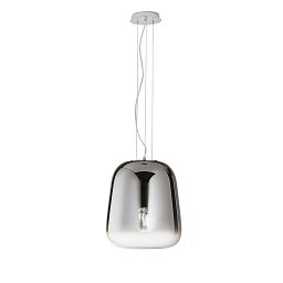 Obrázek pro produkt Závěsné svítidlo SMOKE chrom LED, 1xE27, 34 x 150 cm - FANEUROPE