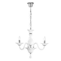 Obrázek pro produkt Závěsné svítidlo SOFFIO bílá/chrom, 3xE14, 66x120 cm - FANEUROPE