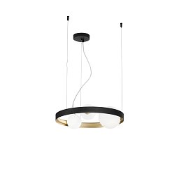 Obrázek pro produkt Závěsné svítidlo SONETTO černá/zlatá, 3xG9, 45x150 cm - FANEUROPE