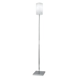 Obrázek pro produkt Stojací lampa SQUARE chrom/bílá opál, 1xE27, 22x22x155 cm - FANEUROPE