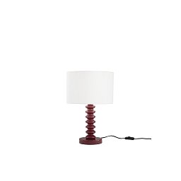 Obrázek pro produkt Stolní lampa Sultan (červená + samet) kov + samet, 1 x E27, 15 W; lampa pr. 30 x 20 cm, konstrukce 30 x 30 x 45,5 cm - FANEUROPE