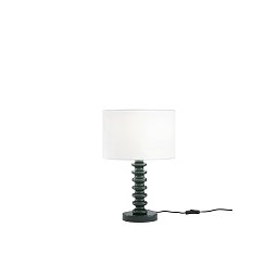 Obrázek pro produkt Stolní lampa Sultan (zelená + samet) kov + samet, 1 x E27, 15 W; lampa pr. 30 x 20 cm, konstrukce 30 x 30 x 45,5 cm - FANEUROPE