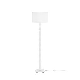 Obrázek pro produkt Stojací lampa Sultan (bílá + samet) kov + samet, 1 x E27, 15 W; lampa pr. 40 x 20 cm, konstrukce 40 x 158 cm - FANEUROPE