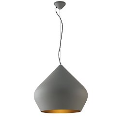 Obrázek pro produkt Závěsné svítidlo THOLOS šedá/zlatá, 1xE27, 52 x 201 cm - FANEUROPE