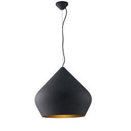 Obrázek pro produkt Závěsné svítidlo THOLOS černá/zlatá, 1xE27, 52 x 201 cm - FANEUROPE
