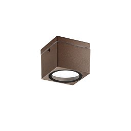 Obrázek pro produkt Stropní svítidlo hliník TOWER, 1xGX53, IP54, barva corten, 90 x 90 x 72 mm - FANEUROPE