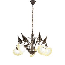 Obrázek pro produkt Závěsné svítidlo TRISTANO hnědá, 5xE14, 62 x 100 cm - FANEUROPE