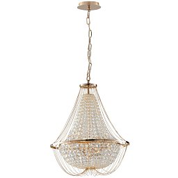 Obrázek pro produkt Závěsné svítidlo VIENNA zlatá, 6xE14, 60 x 120 cm - FANEUROPE