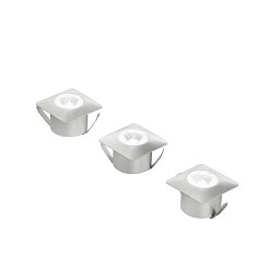 Obrázek pro produkt Podhledové zápustné svítidlo Asso, zlaté, hliník, 3 x 1 W, 300 lm, 4000 K, 3,2 x 3,2 x 2,2 cm - FANEUROPE