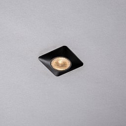 Obrázek pro produkt Podhledové zápustné svítidlo Asso, černé, hliník, 1 x 1 W, 100 lm, 4000 K, 3,2 x 3,2 x 2,2 cm - FANEUROPE