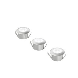 Obrázek pro produkt Podhledové zápustné svítidlo Asso, zlaté, hliník, 3 x 1 W, 300 lm, 4000 K, 3,2 x 3,2 x 2,2 cm - FANEUROPE