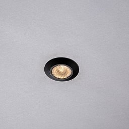 Obrázek pro produkt Zápustné svítidlo LED ASSO, černá, hliník, 1 W, 100 lm, 3000 K, 3,2 x 3,2 x 2,2 cm - FANEUROPE