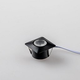 Obrázek pro produkt Zápustné svítidlo LED ASSO, černá, hliník, 1 W, 100 lm, 4000 K, 3,2 x 3,2 x 2,2 cm - FANEUROPE