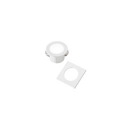 Obrázek pro produkt Zápustné svítidlo LED Dama, bílá, polykarbonát, 3 W, 300 lm, 4000 K, 4,4 x 4,4 x 2,8 cm - FANEUROPE