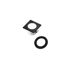 Obrázek pro produkt Zápustné svítidlo LED Dama, černá, polykarbonát, 3 W, 300 lm, 4000 K, 4,4 x 4,4 x 2,8 cm - FANEUROPE