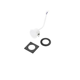 Obrázek pro produkt Vestavné svítidlo Dama (černé) 3 W, 340 lm, 3000 K, čtvercová i kulatá objímka, 4,4 x 4,4 x 2,8 cm - FANEUROPE