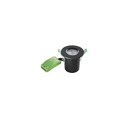 Obrázek pro produkt Vestavné svítidlo Duplex (černé kovové) IP65, 1 x GU10, pr. 86 x 86.6 mm (výřez pr. 65–75 mm) - FANEUROPE