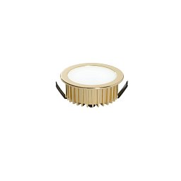 Obrázek pro produkt Zápustné svítidlo LED Fusion, zlatá/hliník, 5 W, 400 lm, 4000 K, 7 x 7 x 3,2 cm - FANEUROPE