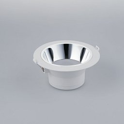 Obrázek pro produkt Zápustné svítidlo LED Mack, bílé/chrom, polykarbonát, 20 W, 2500 lm, 4000 K, 19 x 19 x 9,1 cm - FANEUROPE