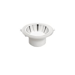 Obrázek pro produkt Zápustné svítidlo LED Mack, bílé/chrom, polykarbonát, 20 W, 2500 lm, 3000 K, 19 x 19 x 9,1 cm - FANEUROPE