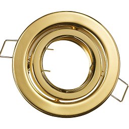 Obrázek pro produkt Zápustné svítidlo Reflex, nastavitelné, zlaté, průměr 10 cm - FANEUROPE