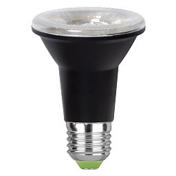 Obrázek pro produkt Žárovka LED PAR20 černá E27, 7 W, 550 lm, 4000 K, 38°, 63 x 82 mm, 25 000 h, CRI 80 - FANEUROPE